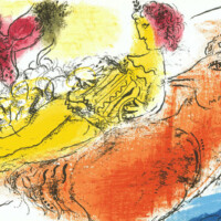 CHAGALL "The Accordionist", 1957 chagall-accordionist-1957