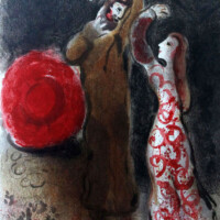 CHAGALL "The Meeting of Lovers", 1960 chagall-meeting-1960