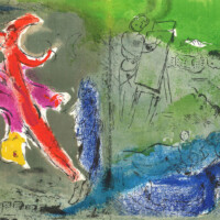 CHAGALL "Vision Of Paris", 1952 chagall-vision-of-paris-1952