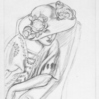 MATISSE "Portrait Of A Woman (VII)", 1920 matisse-portrait-vii-1920