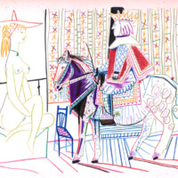 PICASSO "Model & King", 1954 picasso-model-and-king-1954