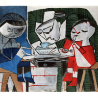 PICASSO "The Meal", 1955 picasso-the-meal-1955